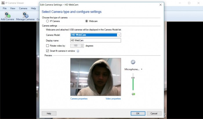 Mac webcam settings app android